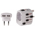 Skross wereldstekker pro met usb